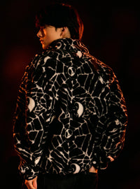 Chaqueta sherpa de telarañas Jack y Zero - Nightmare Before Christmas