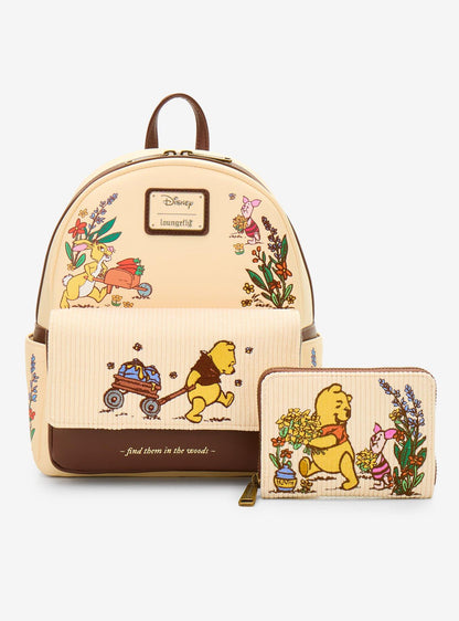 Billetera acordeón de pana Winnie the Pooh y amigos