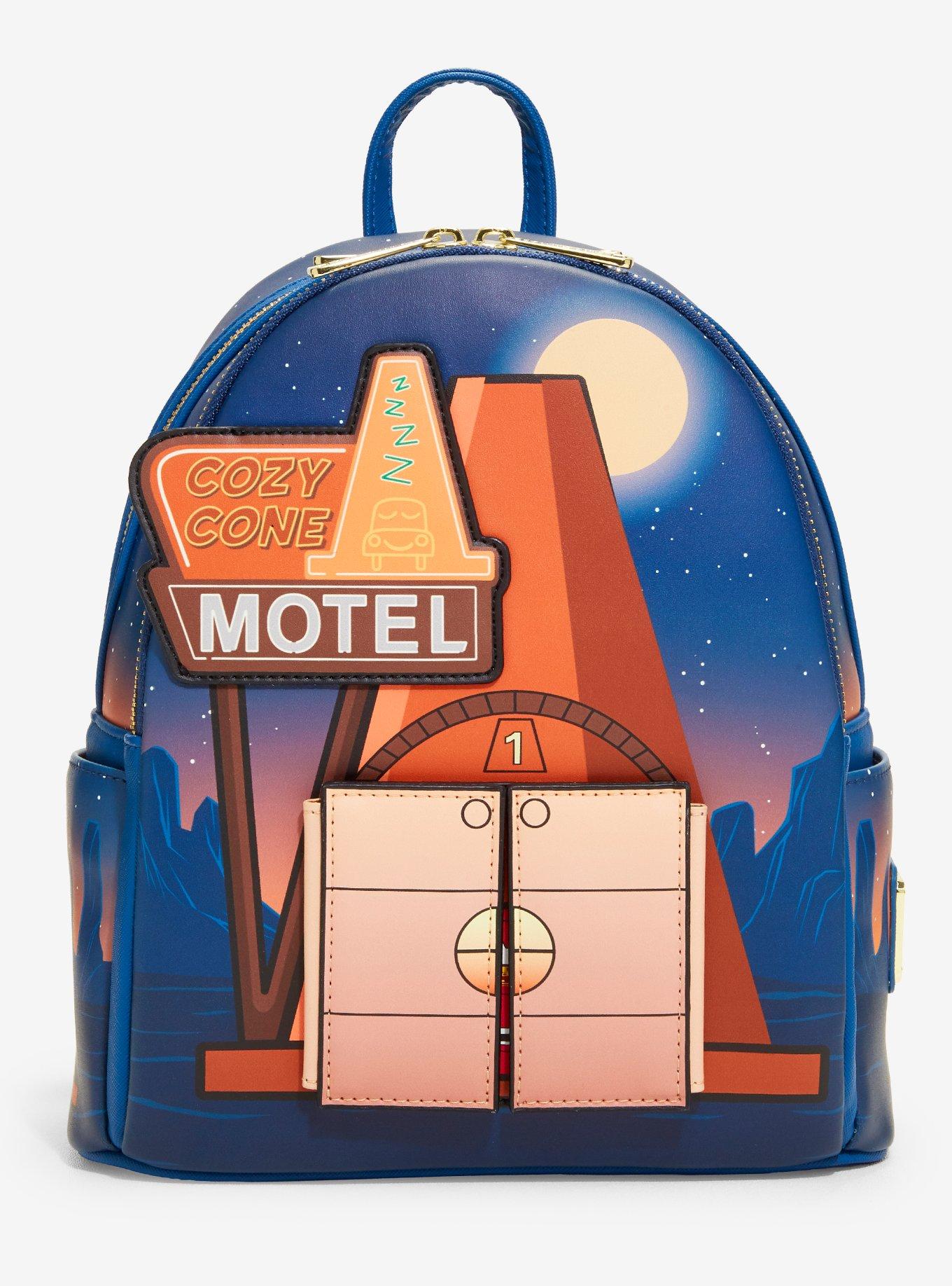 Mochila mini Disney Pixar Cars Cozy Cone Motel fosforescente