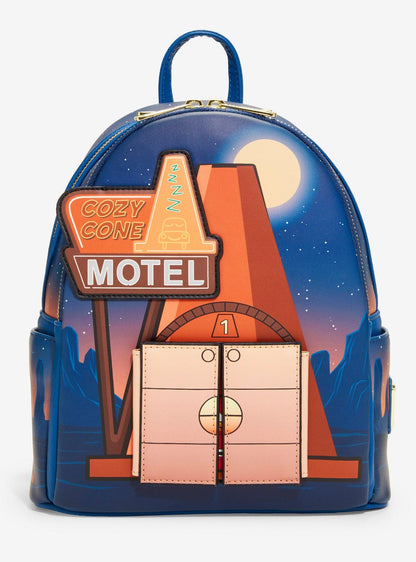 Mochila mini Disney Pixar Cars Cozy Cone Motel fosforescente