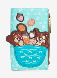 Billetera Loungefly Disney Chip & Dale con bellotas