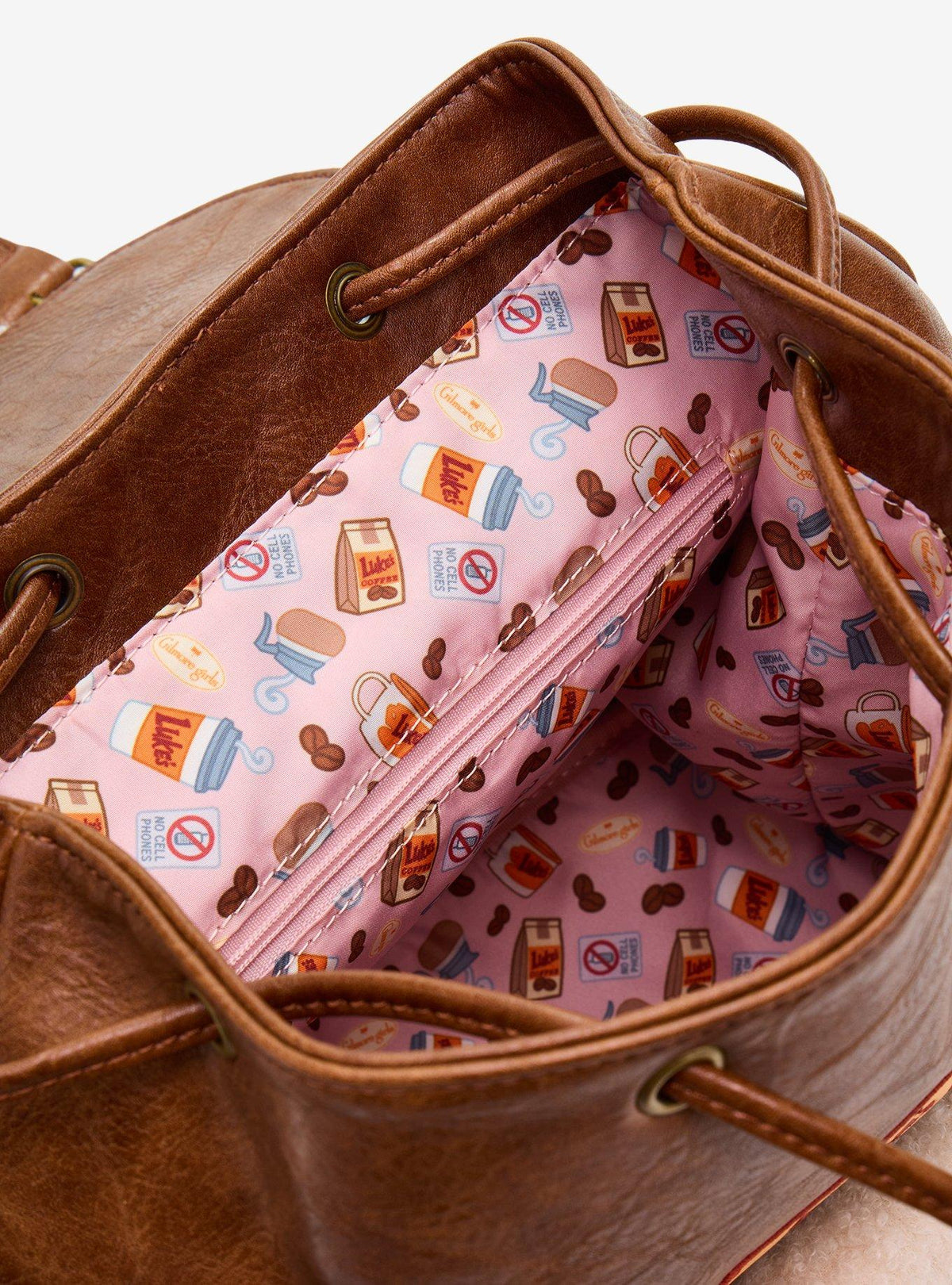 Mini mochila Loungefly Gilmore Girls con parches bordados