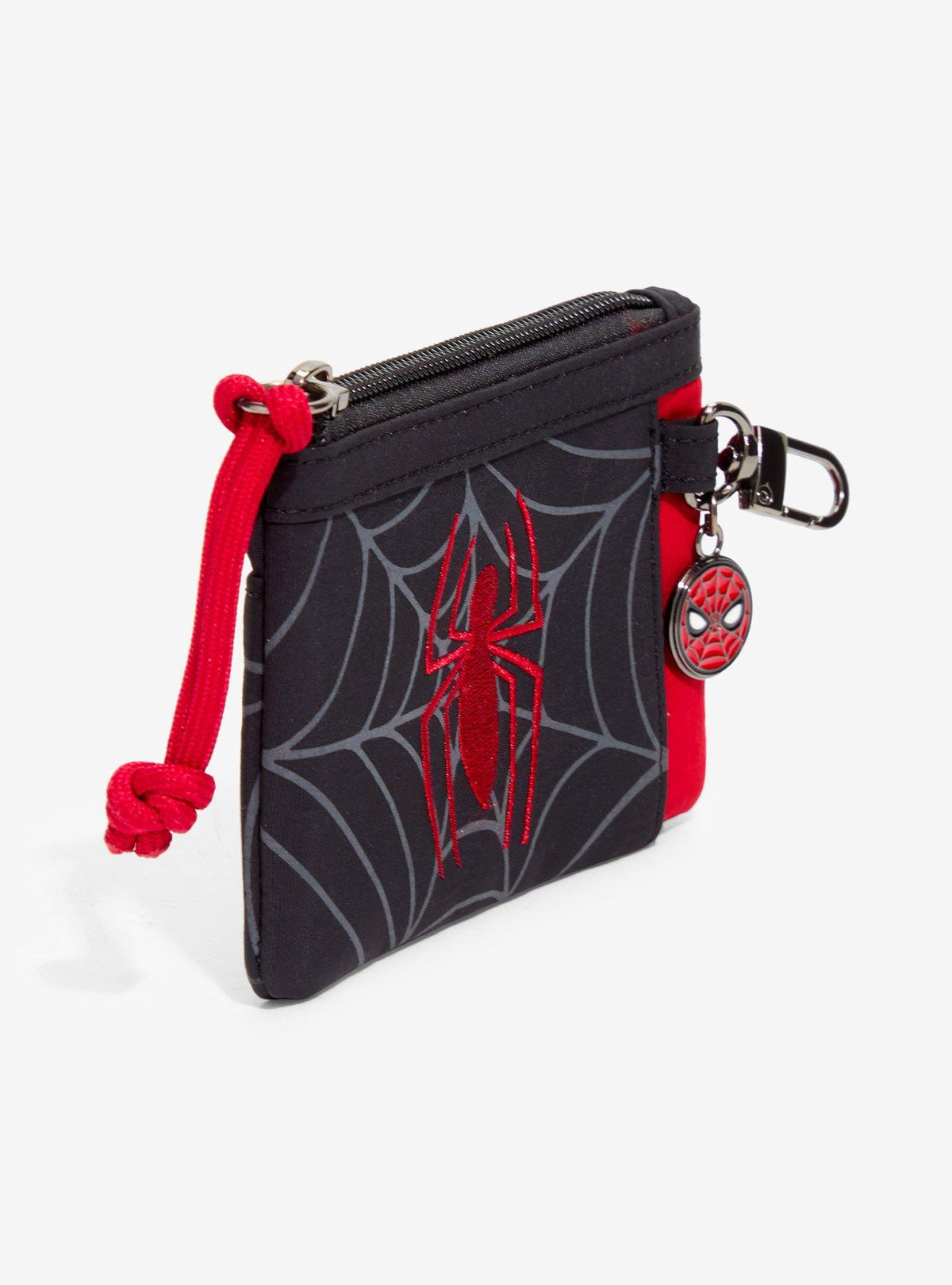 Tarjetero con cierre y logo de Spider-Man