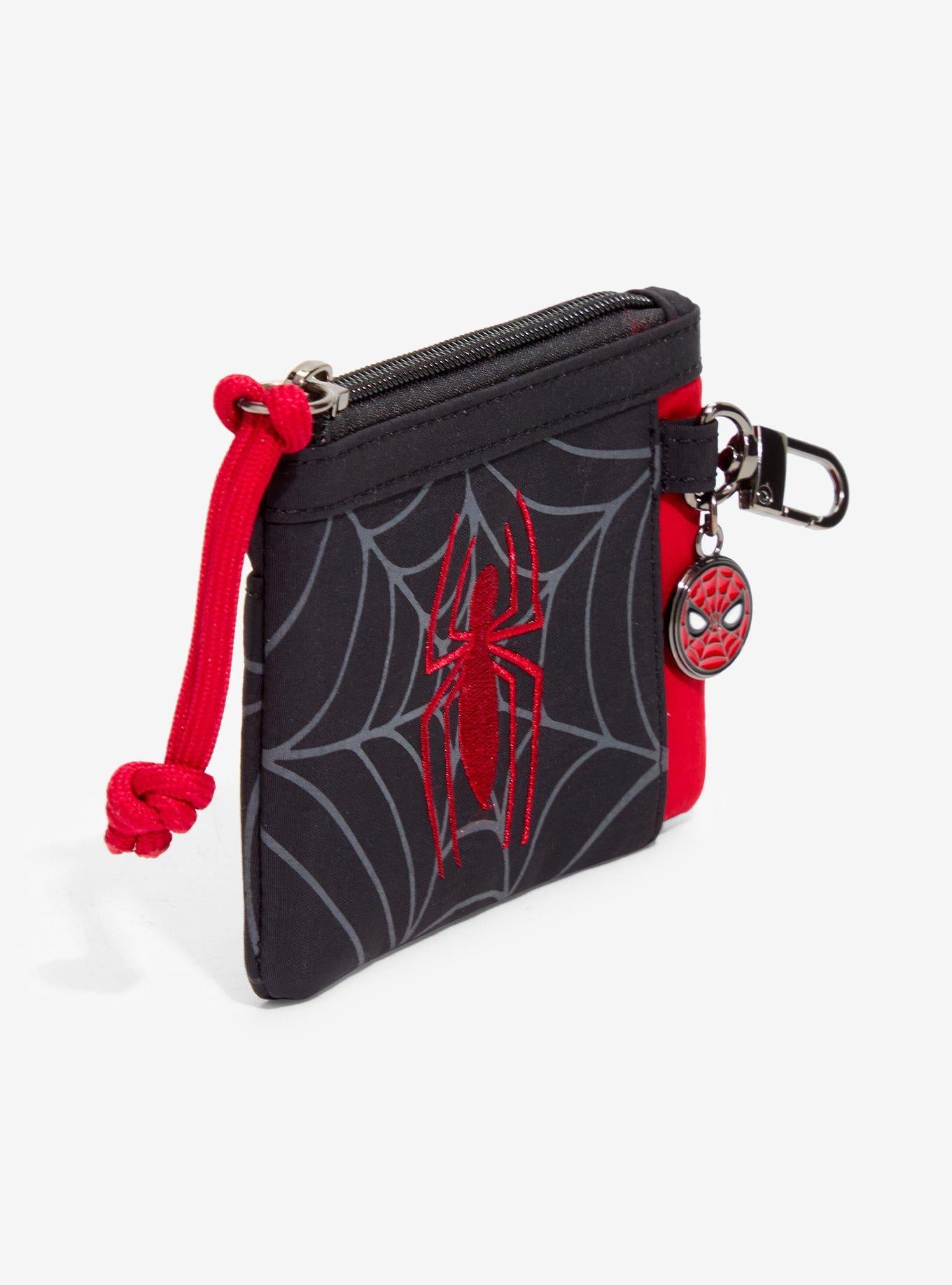 Tarjetero con cierre y logo de Spider-Man