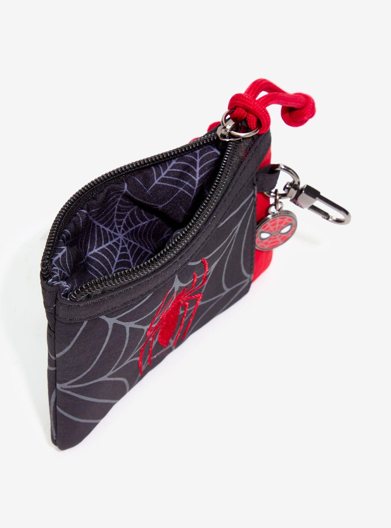 Tarjetero con cierre y logo de Spider-Man