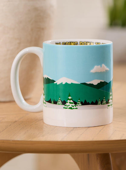 Taza South Park con letras de la canción de apertura