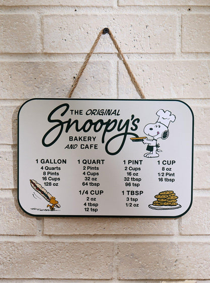 Tabla de conversiones de cocina Peanuts Snoopy