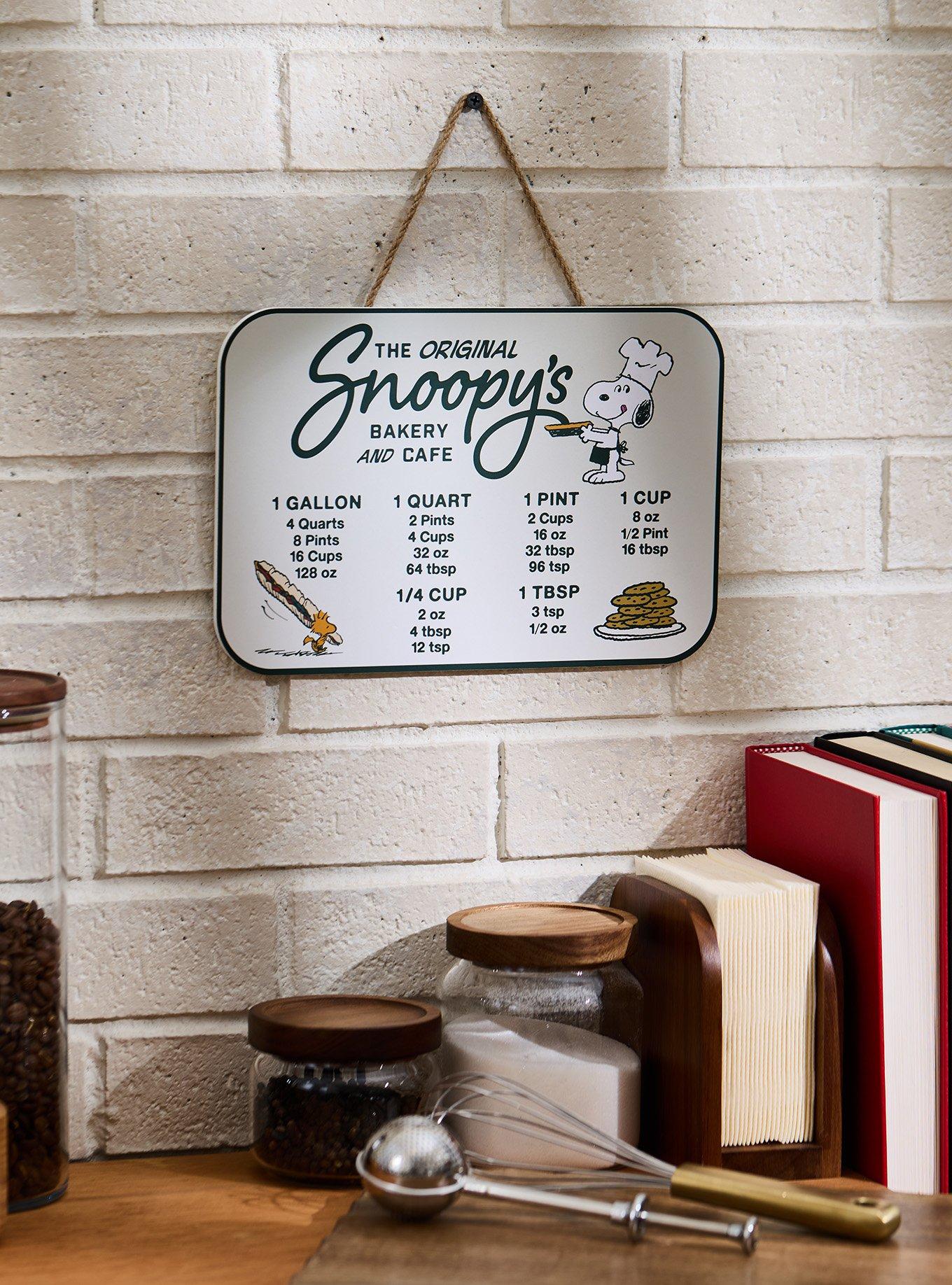 Tabla de conversiones de cocina Peanuts Snoopy