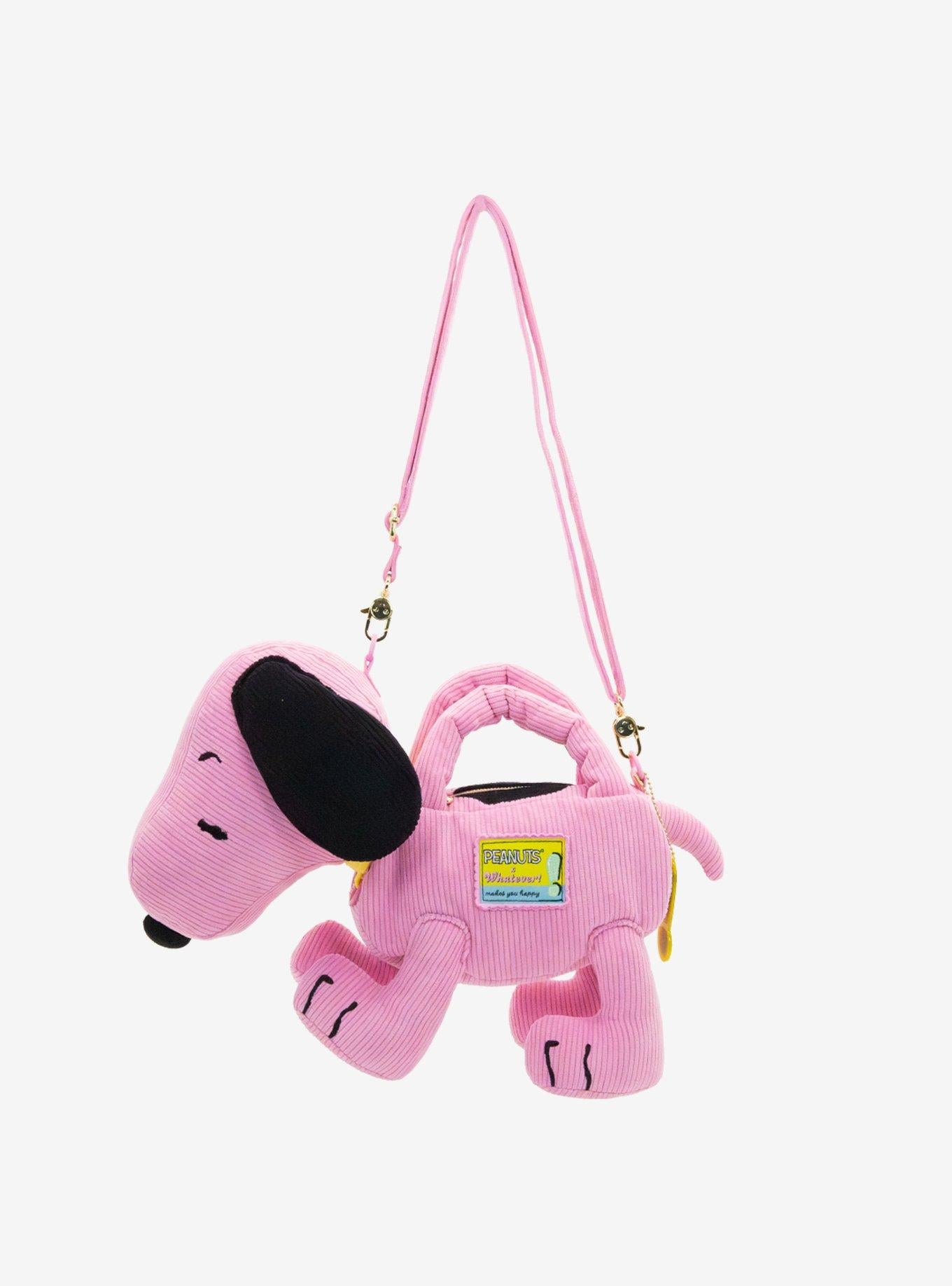 Cartera cruzada de pana con forma de Snoopy