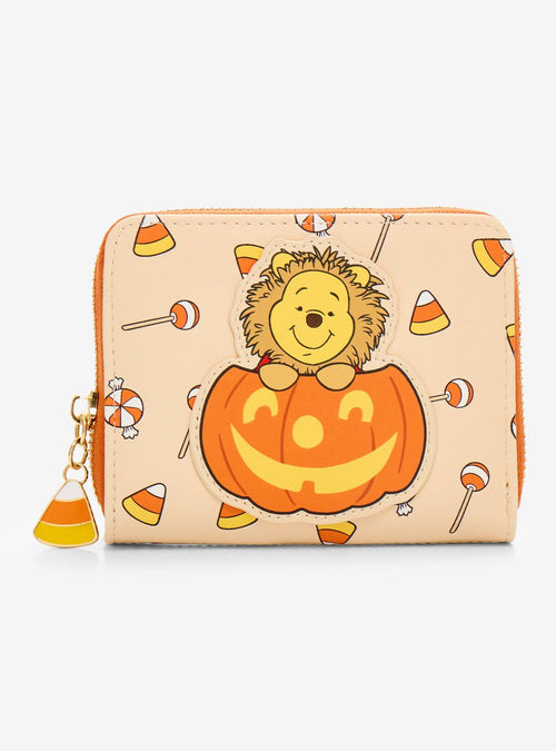 Billetera con cierre Winnie the Pooh león y calabaza