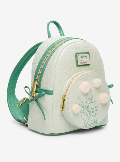 Mochila mini Disney Peter Pan Tinker Bell con pompones