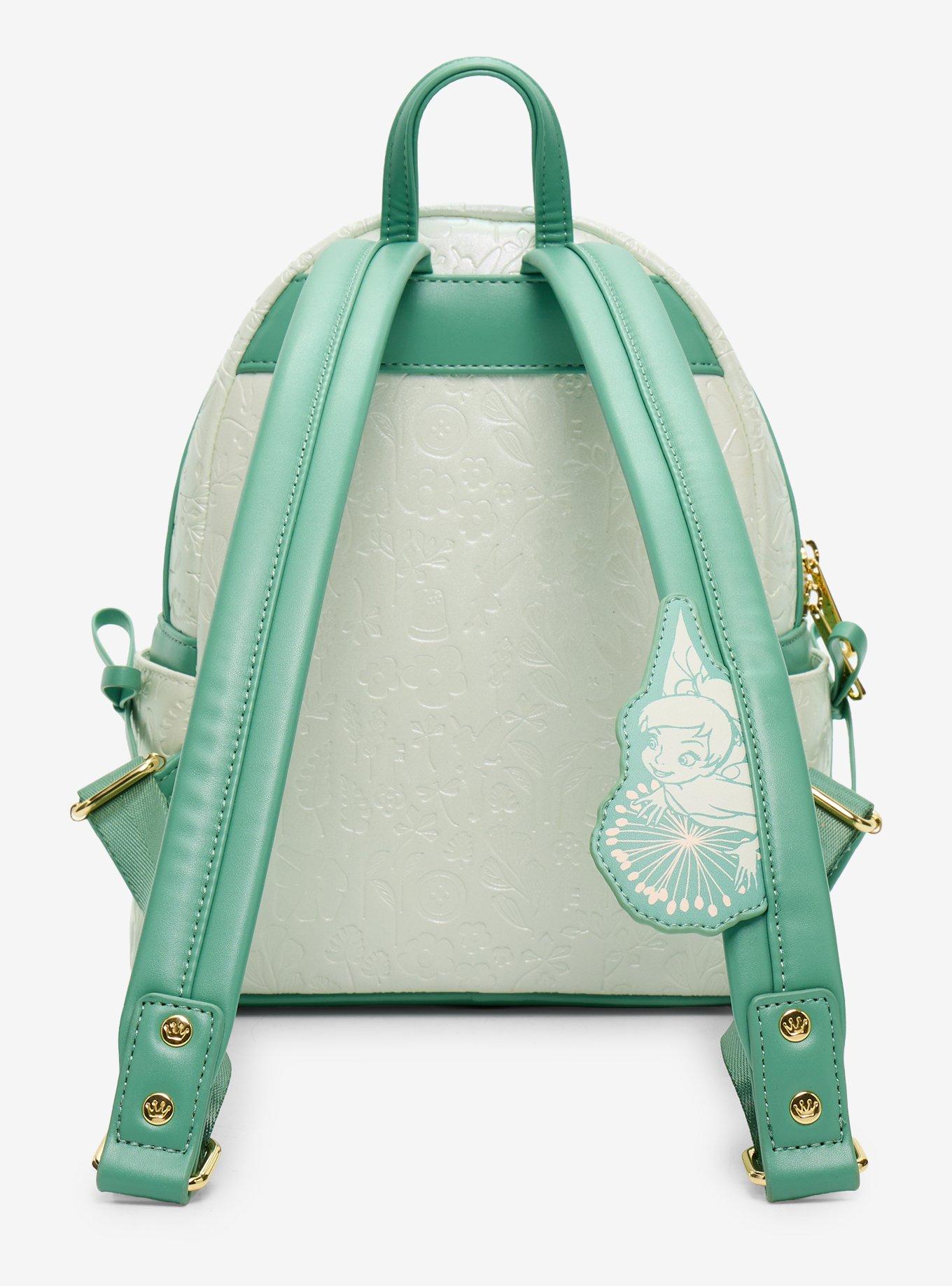 Mochila mini Disney Peter Pan Tinker Bell con pompones