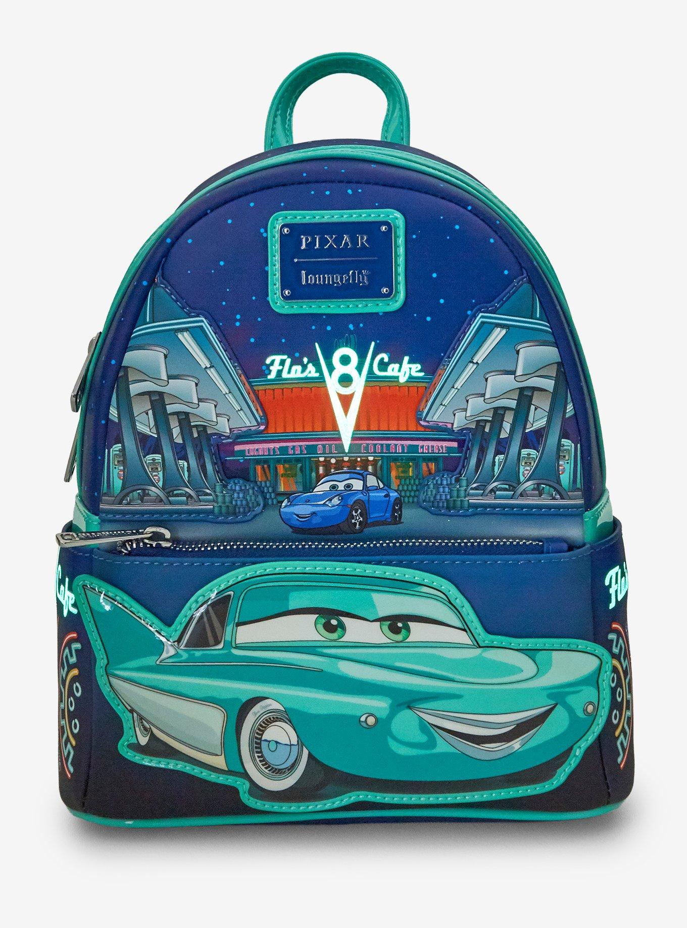Mini mochila Cars Flo's Cafe con brillo en la oscuridad