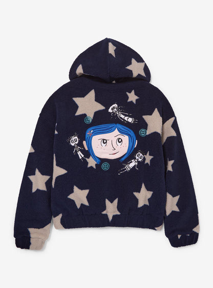 Chaqueta Sherpa Coraline con Estampado de Estrellas