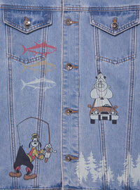Chaqueta de mezclilla Disney Goofy Gone Fishing
