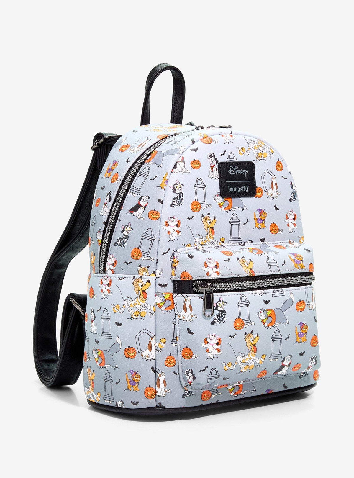 Mini mochila Disney de gatos y perros para Halloween