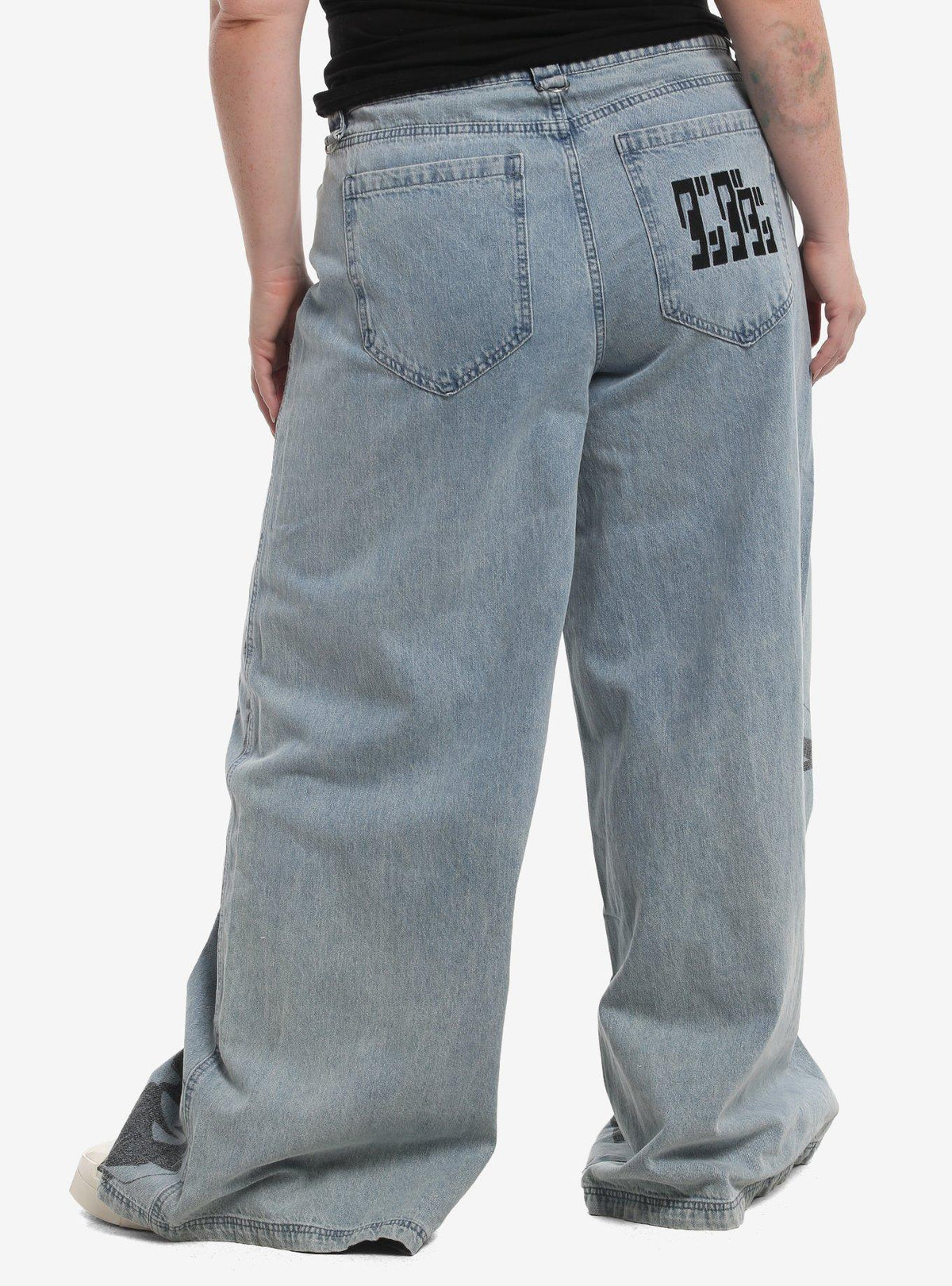 Jeans anchos Dandadan Momo y Okarun - Tallas grandes