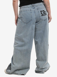 Jeans anchos Dandadan Momo y Okarun - Tallas grandes