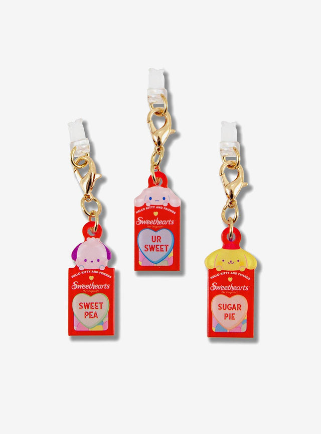 Set de 3 dijes para puerto de carga Sanrio x Sweethearts
