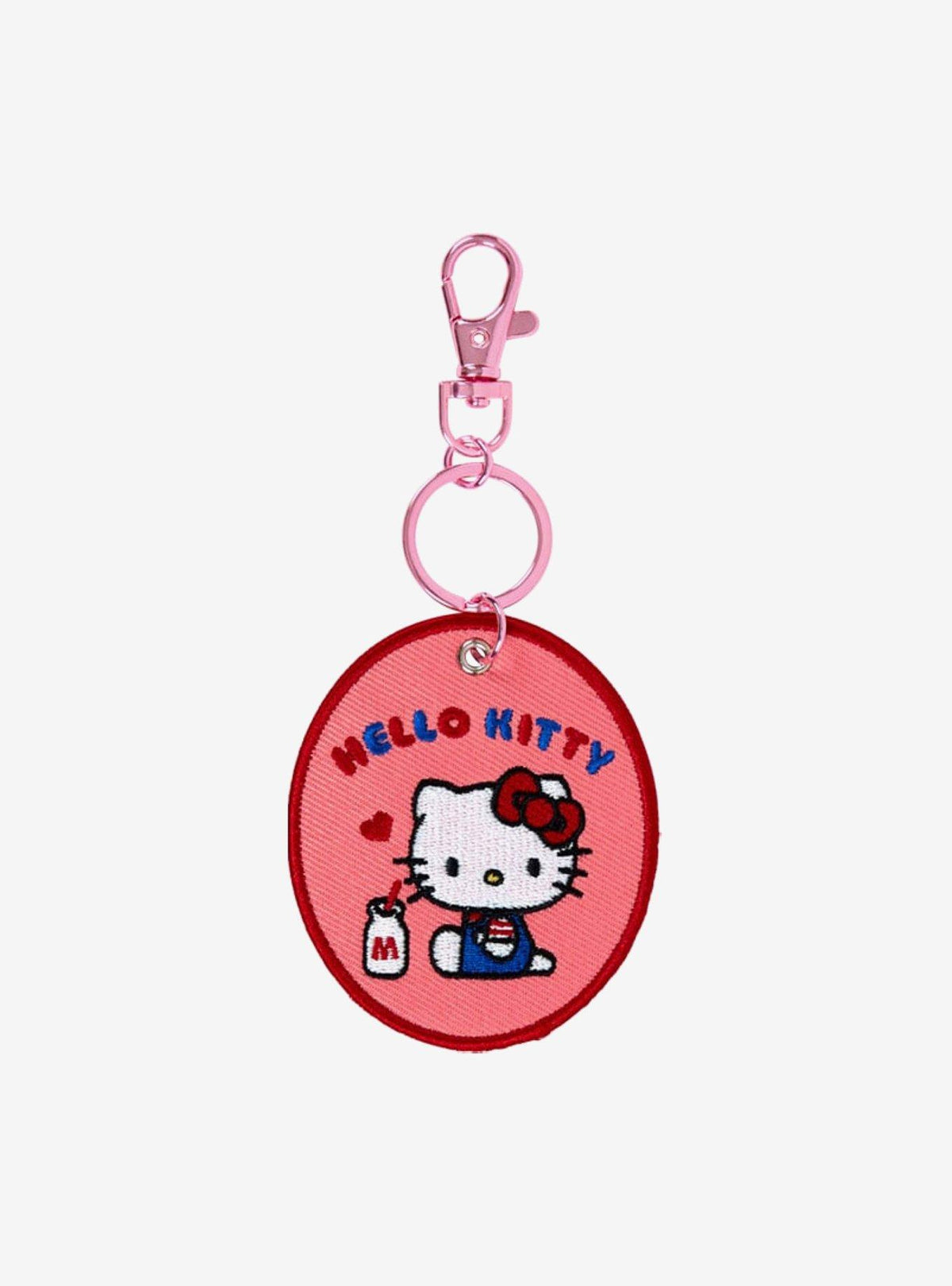 Llavero circular bordado Hello Kitty