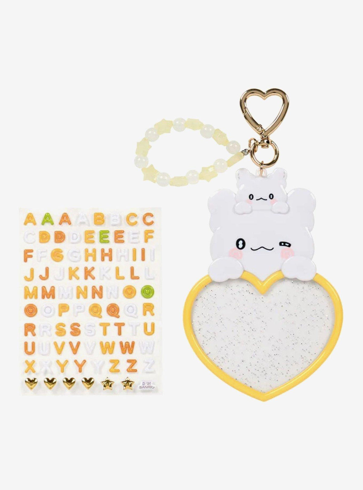 Llavero personalizable de corazón Hanamaruobake