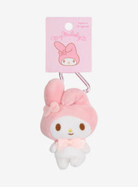 Colgante de peluche My Melody con mosquetón corazón