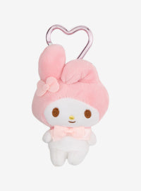 Colgante de peluche My Melody con mosquetón corazón