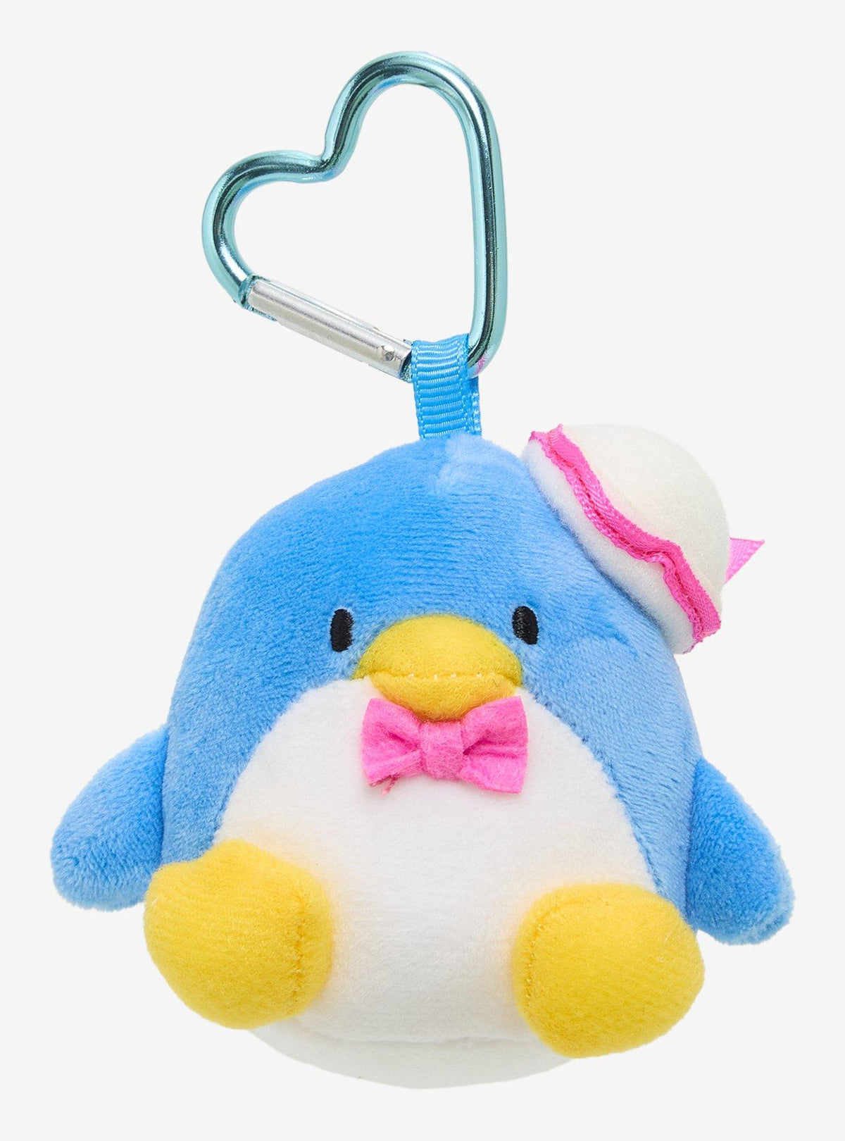 Tuxedo Sam: peluche con mosquetón de corazón