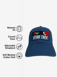 Jockey vintage con parche panorámico de Star Trek