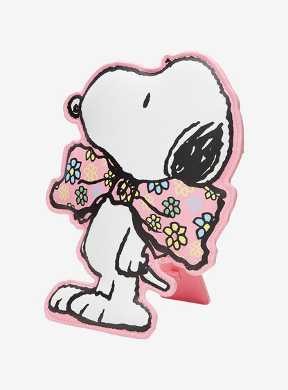Llavero con soporte Snoopy y lazo floral