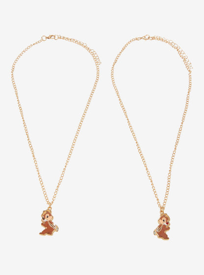 Set de collares con dijes magnéticos Chip & Dale