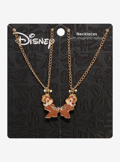 Set de collares con dijes magnéticos Chip & Dale