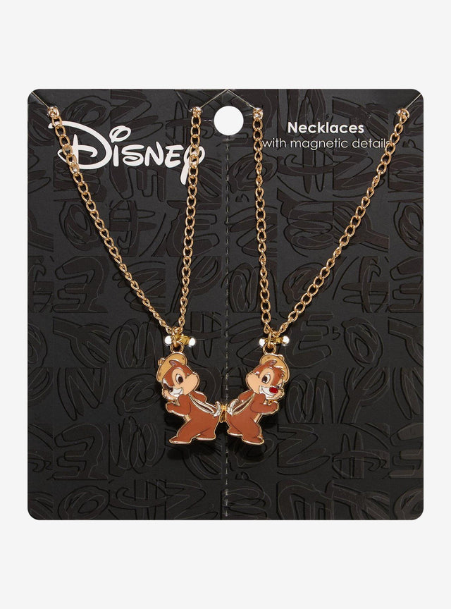 Set de collares con dijes magnéticos Chip & Dale