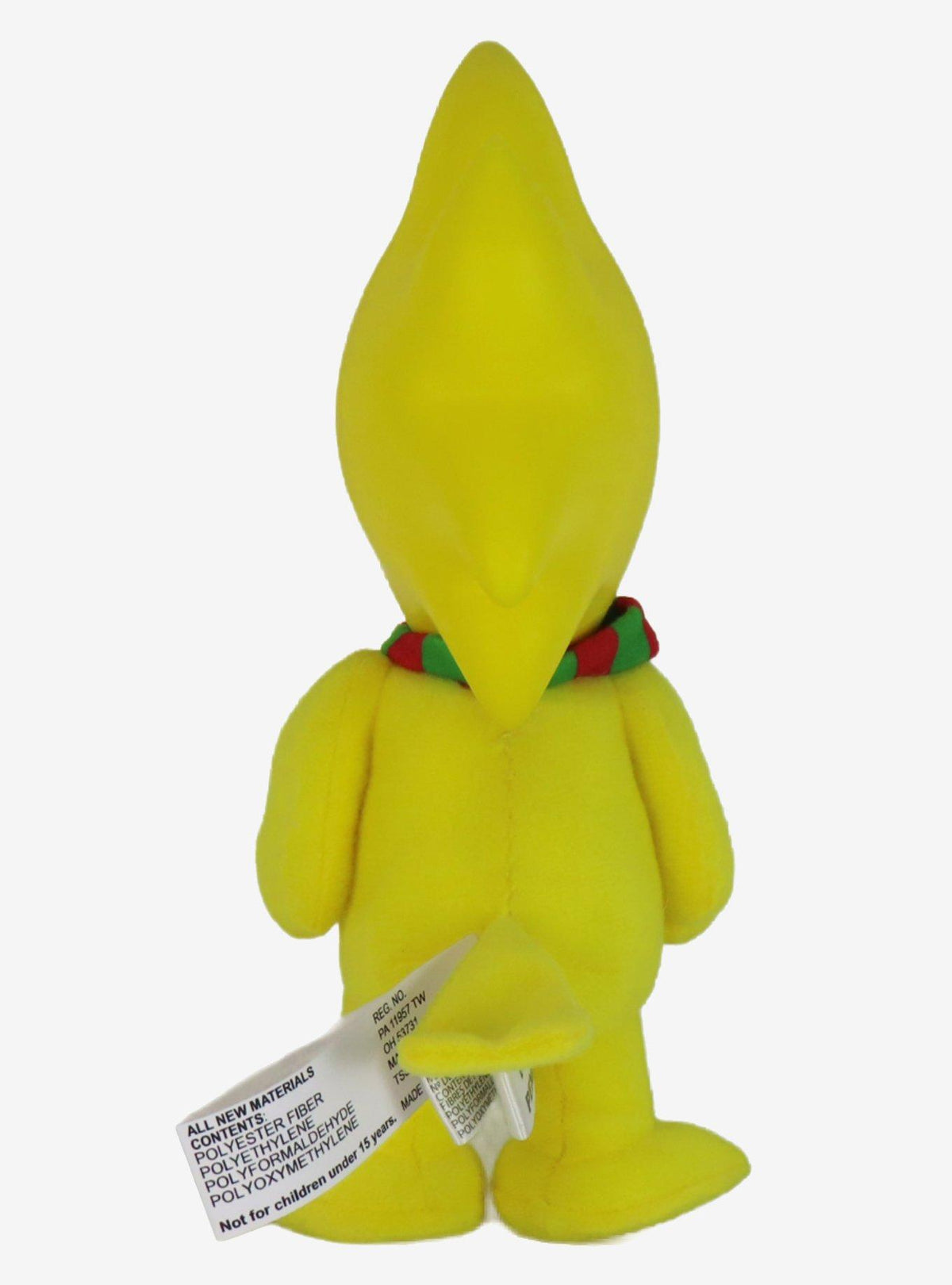 Peluche de Woodstock de Peanuts con bufanda a rayas