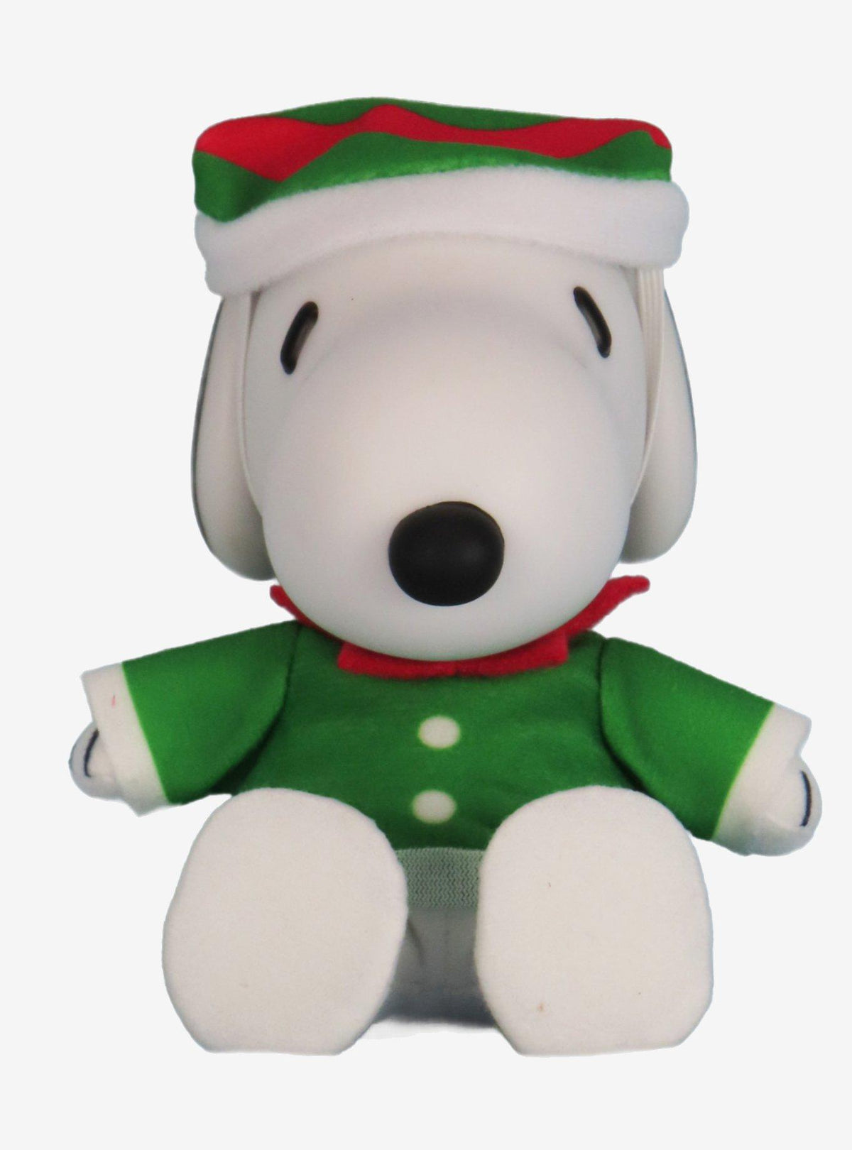 Peluche FigureKey de Snoopy con traje de duende navideño