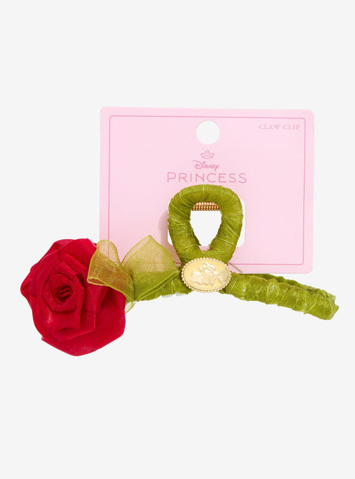 Pinza de pelo Beauty and The Beast con rosa