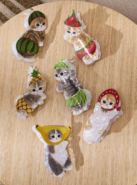 Pinza tipo garra sorpresa Mofusand de gatos frutales
