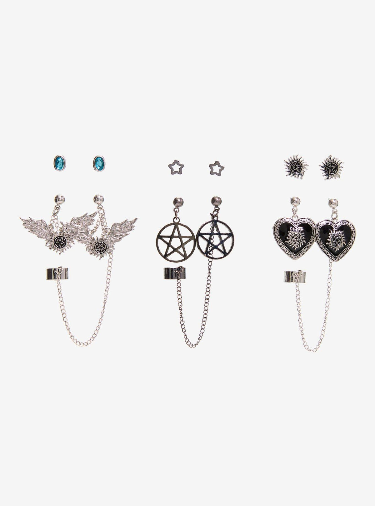 Set de aros colgantes Supernatural