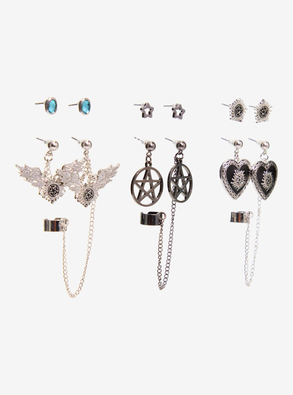 Set de aros colgantes Supernatural