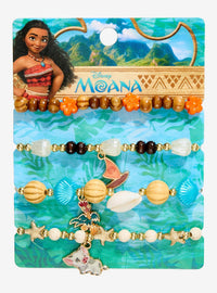 Set de 4 pulseras de cuentas de Moana