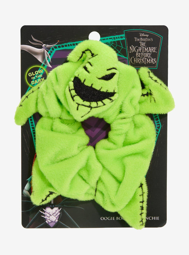 Scrunchie Oogie Boogie que brilla en la oscuridad
