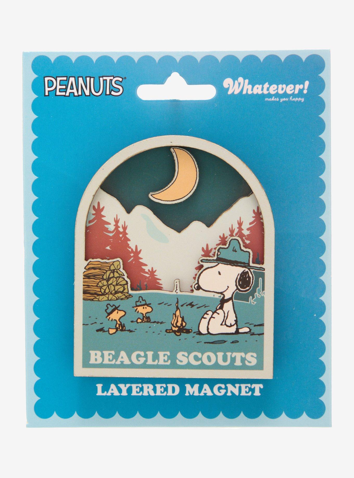 Imán en capas Peanuts Beagle Scouts «Whatever! Makes You Happy»