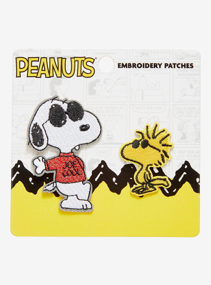 Set de parches bordados Snoopy y Woodstock Joe Cool