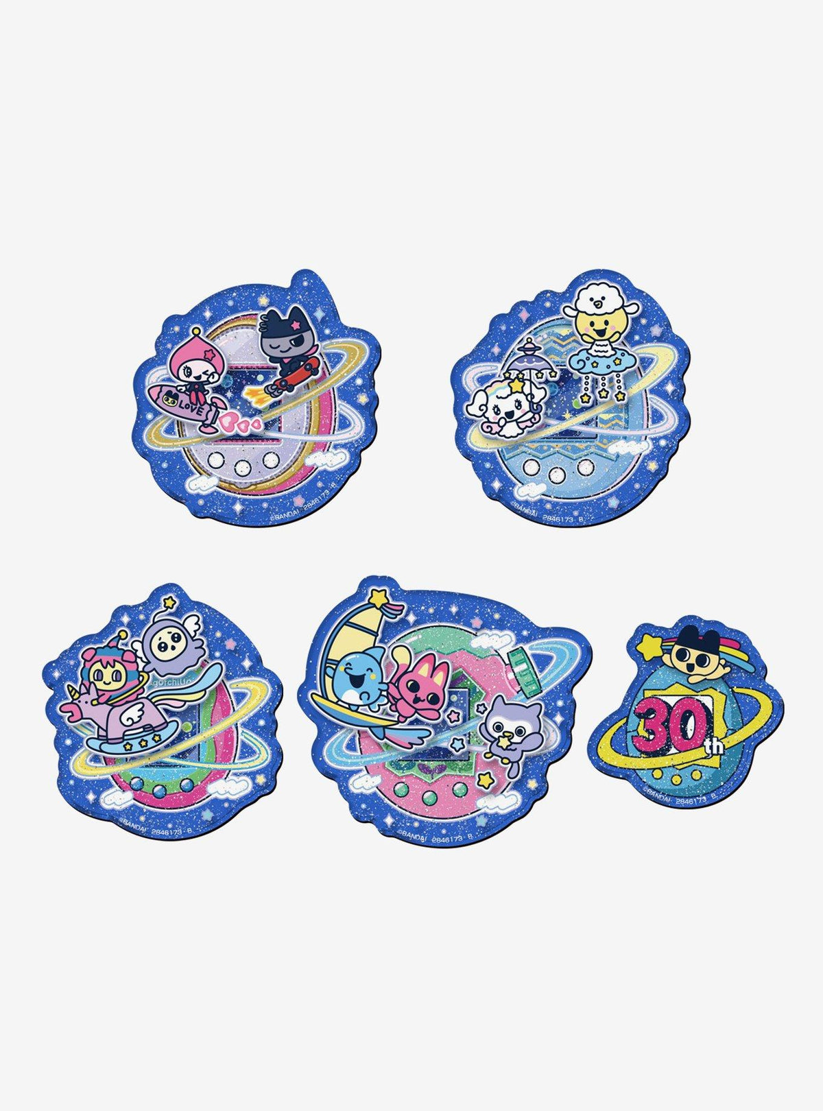 Imán sorpresa con glitter Tamagotchi 30.º aniversario