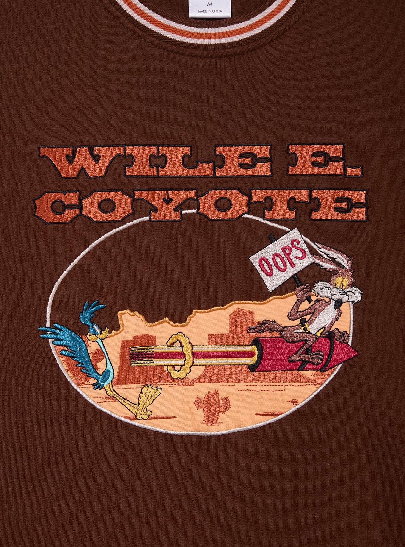 Polerón bordado Wile E. Coyote y Road Runner