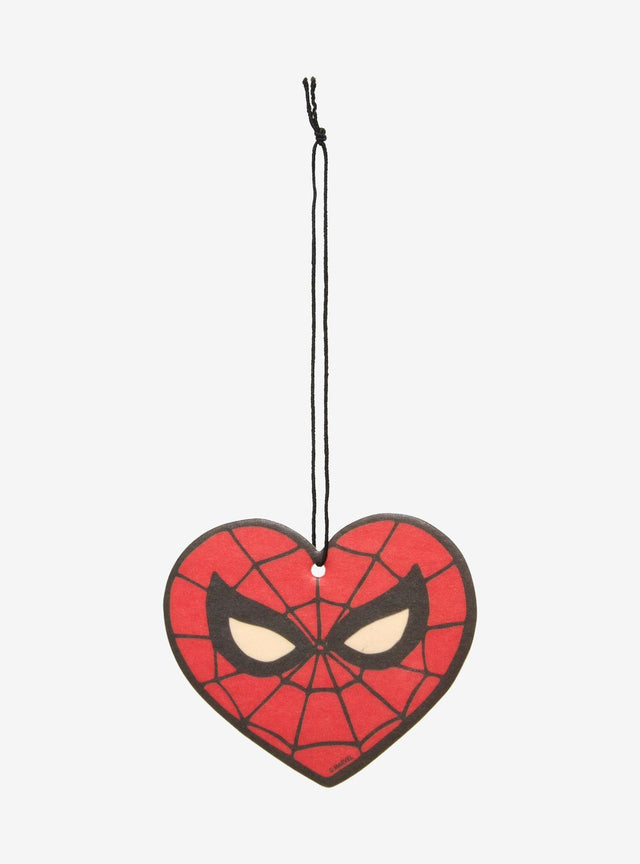 Ambientador de corazón con máscara de Spider-Man