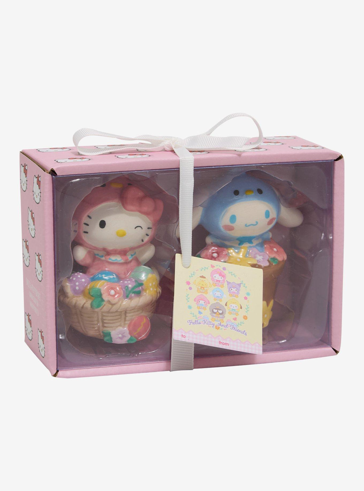 Set de salero y pimentero de Pascua Hello Kitty y Cinnamoroll
