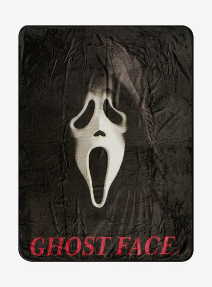 Manta de polar con retrato de Ghost Face