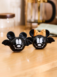Salero y pimentero de Mickey y Minnie murciélagos