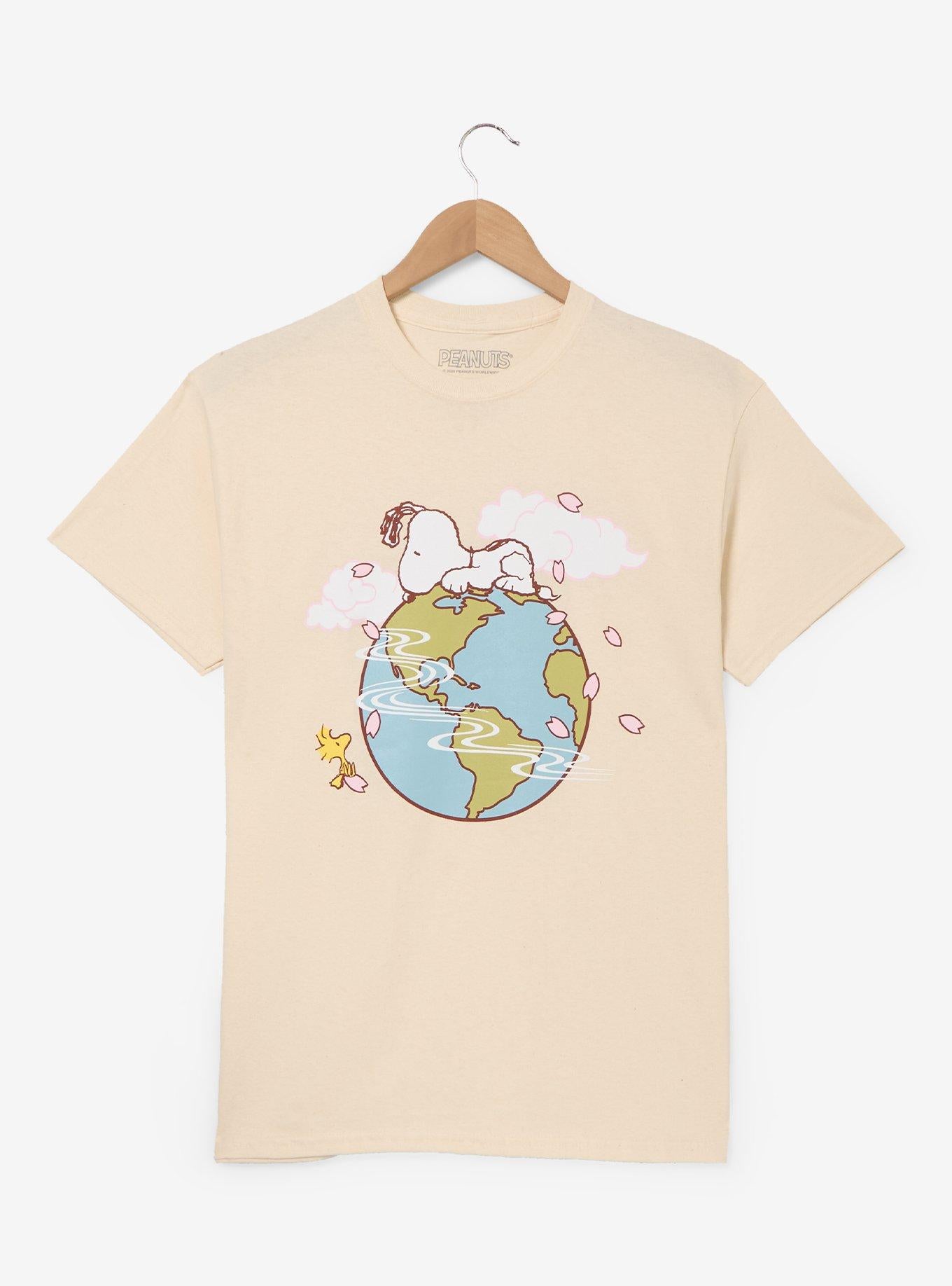 Polera Peanuts Snoopy y Woodstock Globo Floral
